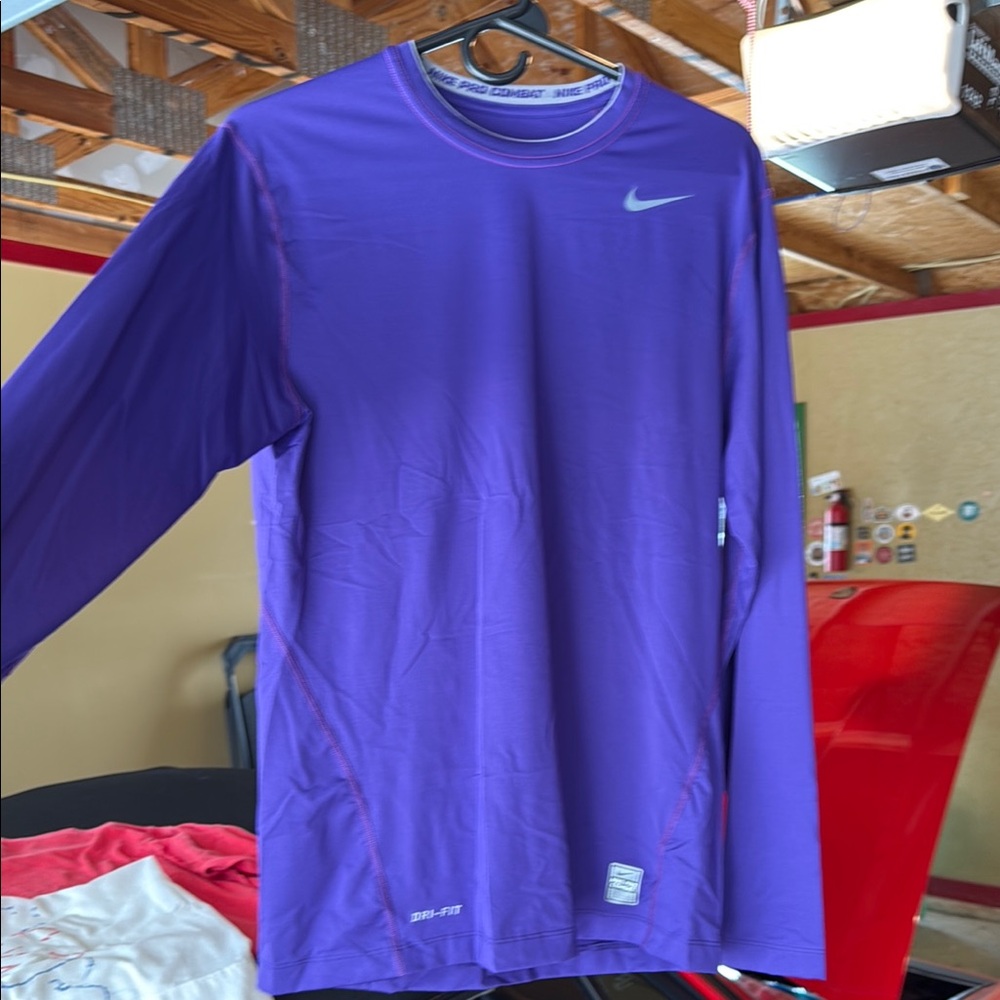 Nike Purple Performance Long Sleeve Shirt
